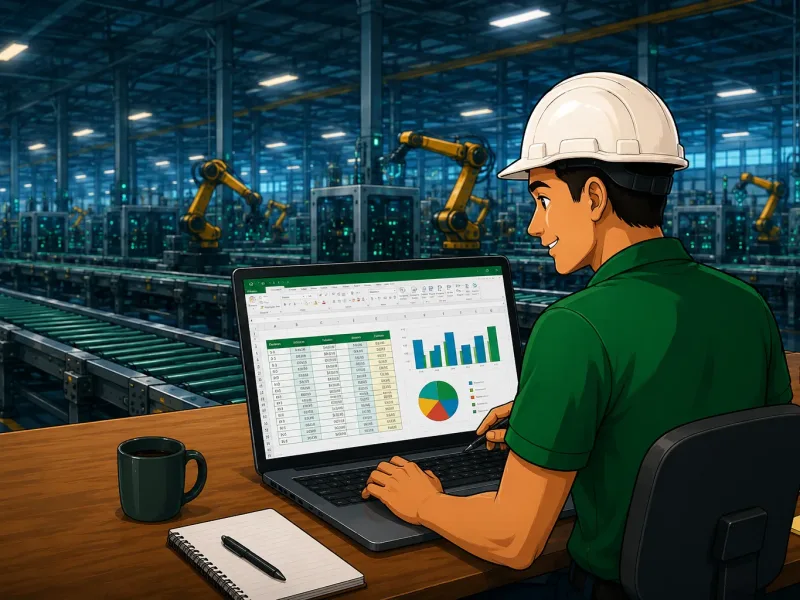 controle de produção com planilha excel
